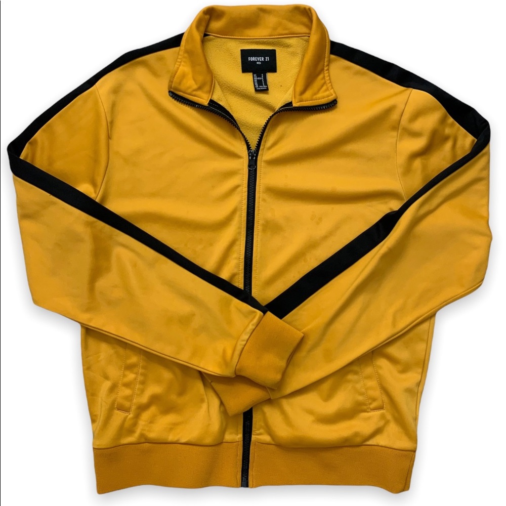 Yellow and Mustard and Black Zip Up Neck Jacket Kill Bill Inspired Size Small